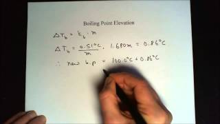 Colligative Properties calculate all of them Worked out problems [upl. by Esinrahc]