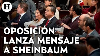 quotLe daremos sororidad pero no complicidadquot Legisladores de oposición reciben a Claudia Sheinbaum [upl. by Novets]