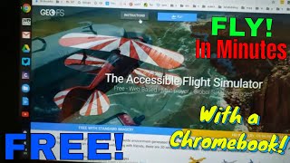 Flight Sim on a Chromebook Oh Yes we CAN GeoFS flight 1 PLTW [upl. by Ofelia]