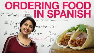 How to order food in Spanish [upl. by Priebe]