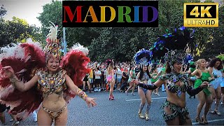 2024 Madrid Pride Parade  Biggest Parade in Europe  Madrid Spain 🇪🇸 Walking Tour  4K 60fps HDR [upl. by Slyke408]