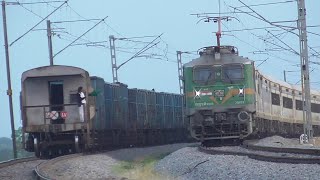 PERFECT Crossing TRAINS  Diesel vs Electric  Electric vs Electric  15 in 1 Indian Railways [upl. by Imaon]