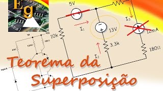 Circuitos Elétricos 12  Teorema da Superposição [upl. by Eenad8]