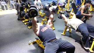 Banded incline dumbbell press [upl. by Anelrahc873]