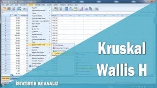 SPSS ile Kruskal Wallis Analizi ve hipotez testleri [upl. by Bissell847]