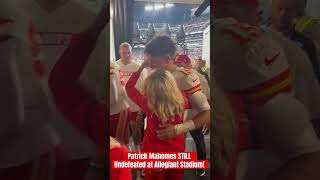 Patrick Mahomes remains UNDEFEATED at Allegiant Stadium kansascitychiefs nfl chiefsnews chiefs [upl. by Ardnosac458]