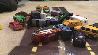 Massive Pile up Crash On Highway 420 Car Crash Stop Motion [upl. by Negaet]