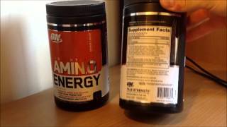 Optimum Nutrition Essential Amino Energy Review [upl. by Noira]