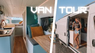 VAN TOUR  Ram Pro Master 3500  Luxury campervan selfconversion with shower amp toilet [upl. by Christoforo]