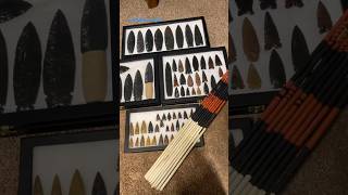 Making arrows arrow primitive archery nativeamerican flintknapping obsidian [upl. by Vere199]