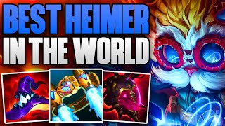 BEST HEIMERDINGER IN THE WORLD DOMINATING CHALLENGER  CHALLENGER HEIMER TOP GAMEPLAY  1412 [upl. by Anahs]