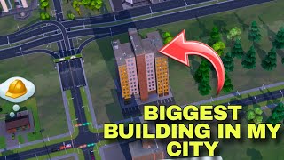 BIGGEST BUILDING IN MY CITY  SIMCITY BUIDIT  GAMEPLAY VIDEO 4 [upl. by Abigail]