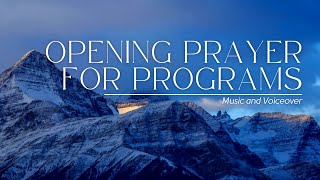 Opening Prayer for Programs  Seminars  Webinars with voiceover by Jenebert Opinion [upl. by Gunzburg]