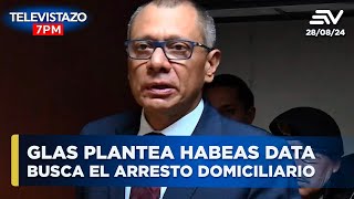 Jorge Glas planteó un habeas data contra el Ministerio de Salud  Televistazo 7 PM ENVIVO🔴 [upl. by Desdemona]