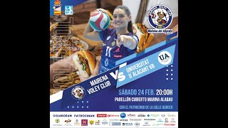 JORNADA 17 SUPERLIGA FEMENINA 2  MAIRENA VOLEY CLUB  UNIVERSITAT DALACANT VB [upl. by Mauchi]