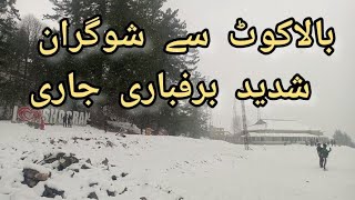 Balakot To Shogran live update  Live snowfall Shogran Today  Shogran Road latest update [upl. by Festus487]