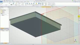 Plaatwerk zetting met uitslag Contour Flange Sheet Metal [upl. by Tabor900]