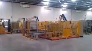 Automatic Robotic Case Palletizer Machine  Clearpackcom [upl. by Melliw468]