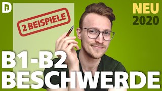 B2 Brief schreiben Beschwerdebrief  telc B1 B2 Beispiele [upl. by William823]