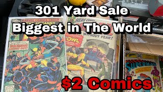 Hunting Comics at the Biggest Yard Sale in The World 301 Yard sale in Dunn NC 100 Miles long [upl. by Ecinnaj]