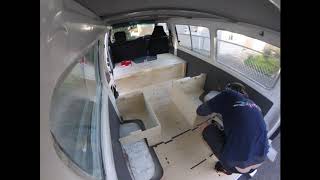 VanLab Mitsubishi L300 Campervan Build 3hrs [upl. by Lucania45]