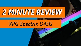 Rugged looking RGB RAM tested  XPG Spectrix D45G DDR43600 2x8GB Review [upl. by Eleahcim204]