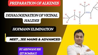 DEHALOGENATION OF VICINAL DIHALIDE  PREPARATION OF ALKENE  HYDROCARBONS CLASS 11 CHEMISTRY [upl. by Arbuckle400]