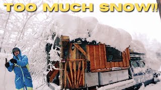 Surviving an Epic Destructive Snowstorm at My Cabin  An Alaskan Nightmare Unfolds blizzard fail [upl. by Bortz]