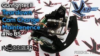 VKB  GUNFIGHTER II  Full Teardown  Cam Change  Maintenance  nobullshit starcitizen [upl. by Yraht]