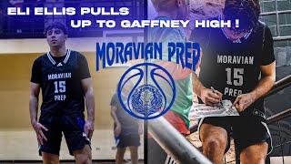 Moravian Prep Vs Gaffney High Eli Ellis pulled up and TAKES OVER the gym [upl. by Laehpar315]