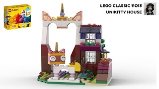 UNIKITTY HOUSE Lego classic 11013 ideas How to build [upl. by Knowling]