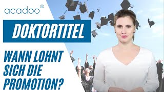 In welchen Branchen lohnt sich der Doktortitel  acadoo® [upl. by Niloc]