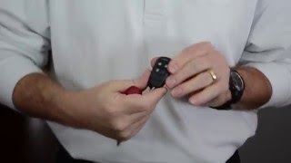 How to change a battery in a Honeywell Wireless Keyfob [upl. by Ahsinuq]