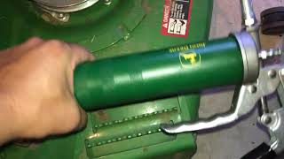 How to grease and remove a stuck grease gun from a fitting [upl. by Hama]