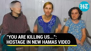 New Video of Crying Hostages Irks Israel Netanyahu Dubs It Cruel Hamas Propaganda  Watch [upl. by Eioj]