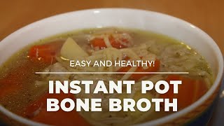 Bone Broth Recipe in instant pot  Fast bone broth  shorts [upl. by Duffy914]