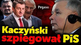 Kaczyński szpiegował PiS Terlecki Sobolewski i Kuchciński byli szpiegowani Pegazusem za rządów PiS [upl. by Claudianus778]