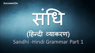 Sandhi Hindi Grammar संधि हिन्दी व्याकरण  Sandhi In Hindi Examples [upl. by Jezrdna]