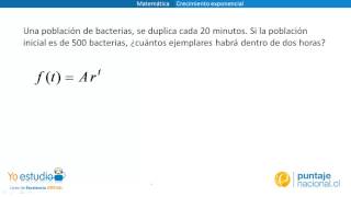 Matemática  Crecimiento exponencial [upl. by Odille731]