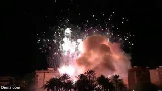 Falles Dénia 2019 Mascletà nocturna [upl. by Doughman]