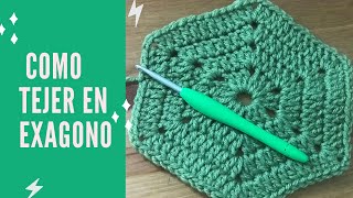 APRENDE A TEJER CROCHETCLASE 9  EXAGONOS [upl. by Elrahc]