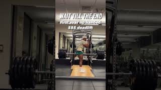 FIRST no handed 585 deadlift [upl. by Vookles239]