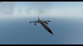 Myasishchev M50 Flying Over Ocean  Roblox Aeronautica [upl. by Tybie]