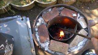 Nouvelle fondrie Maison Homemade Metal Furnace [upl. by Nedah633]