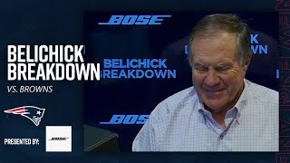 Bill Belichick Analyzes Kyle Duggers Pick amp Patriots Run Game vs Browns  Belichick Breakdown [upl. by Las]