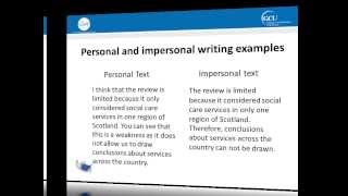 Tutorial 3 Impersonal writing [upl. by Elish]