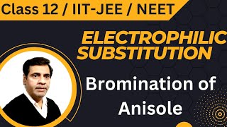 Electrophilic Substitution 31  Bromination of Anisole  Class 12 NEETIITJEE [upl. by Shelburne]