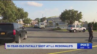 19yearold shot killed at Hempstead McDonalds police say [upl. by Araj]