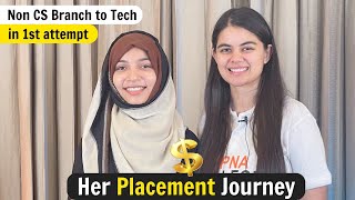 Her Placement Journey🔥  Electrical Branch to Software Engineer  Alpha amp Delta student [upl. by Nedac289]