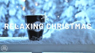 Snow Falling Winter Scene Relaxing Christmas Holiday Music  Snowy Log Cabin  3 Hours HD [upl. by Farland]